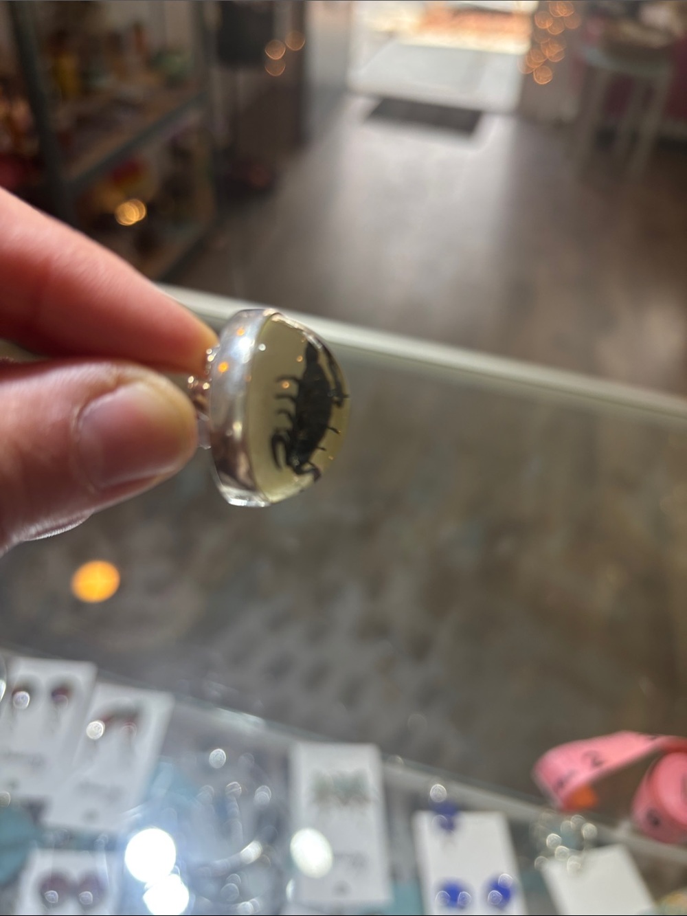 Scorpion Dome Ring Sterling Silver - Picture 5 of 7